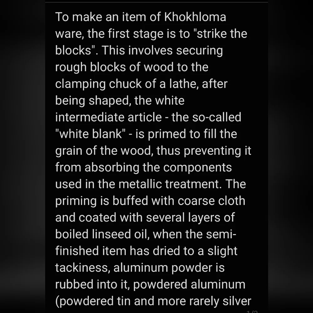 Vntg Russian "Khokhloma" Wooden, Hand Painted Christmas Ornaments, 8 Blk/Gold - Picture 15 of 16